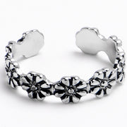 Midi Ring Flower Row Toe Ring