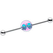14G Loving Octopus Duo Industrial Barbell 38mm