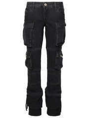 The Attico 'Essie' Black Cotton Jeans Women