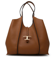 Tod's 'Timeless' Brown Leather Shopping Bag Women