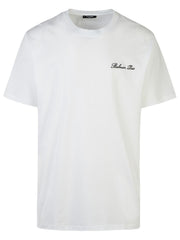 Balmain 'Signature' White Cotton T-Shirt Men