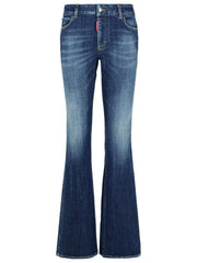 Dsquared2 'Flare' Navy Denim Jeans Women