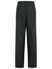 Max Mara 'Navigli' Black Viscose Blend Pants Women