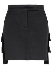 Max Mara 'Caro' Black Camel Miniskirt Women