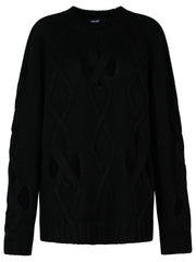 Versace Black Wool Blend Sweater Men