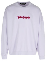Palm Angels 'Neon' Lilac Cotton Sweatshirt Men