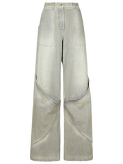 The Attico Gray Cotton Jeans Women