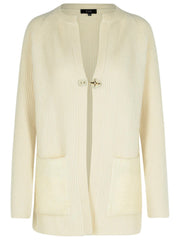Fay Cream Wool Blend Cardigan Women