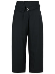 Jw Anderson Black Viscose Trousers Women