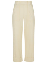Max Mara Palio' White Cotton Pants Women