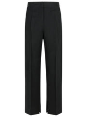 Jil Sander Black Viscose Blend Trousers Women