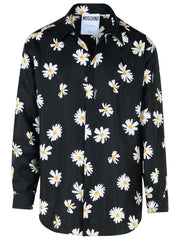 Moschino Black Silk Shirt Men