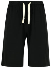 Palm Angels Black Cotton Bermuda Shorts Men