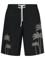 Palm Angels 'Palms' Black Polyester Swimsuit Men