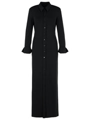 Sportmax 'Nias' Black Viscose Strech Dress Women