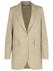 Max Mara 'Acacia' Beige Virgin Wool Jacket Women