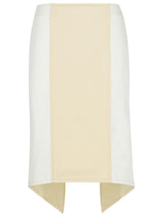 Jw Anderson 'Layered' White Cotton Skirt Women