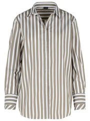 Fay Green Cotton Blend Shirt Women