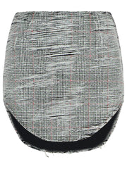 Diesel 'Ada' Grey Cotton Miniskirt Women