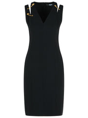 Versace Black Viscose Blend Dress Women
