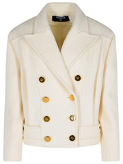 Balmain Short 'Caban' Virgin Wool And Cashmere Jacket Women
