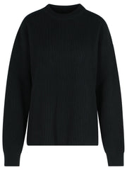 Jil Sander Black Wool Crew Neck Sweater Women