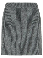 Jil Sander Grey Wool Miniskirt Women