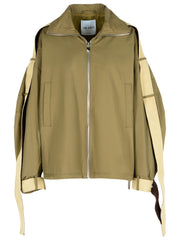 The Attico Green Cotton Blend Jacket Women