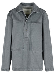 Jw Anderson 'Rugby' Grey Denim Shirt Women