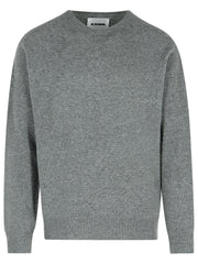 Jil Sander Grey Virgin Wool Blend Sweater Men