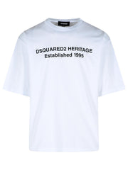 Dsquared2 'Heritage' White Cotton T-Shirt Men