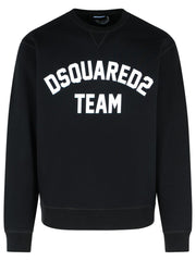 Dsquared2 Black Cotton Sweatshirt Men