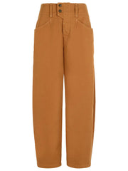 Isabel Marant 'Oumaya' Cotton Cognac Pants Women