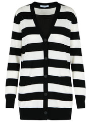 Max Mara 'Fiemme' Two-Tone Virgin Wool Cardigan Women