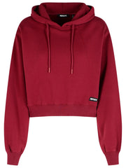 Rotate Burgundy Cotton Sweatshirt Women