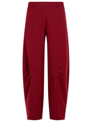 Rotate Pantalo In Burgundy Cotton Women