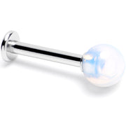14G 3/8 Opalite Natural Stone Labret Tragus Earring