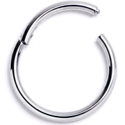 16G 7/16" Solid G23 Implant Grade Titanium Hinged Segment Ring