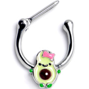 16G 5/16 Cutie Avocado Cartilage Clicker