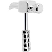16G 1/4 Optical Illusion Hammer Cartilage Tragus Earring