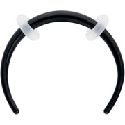 16G 3/8 Black Pincher Crescent Taper