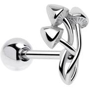 Trippy Mushroom Trio Barbell Tongue Ring