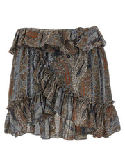 Saint Laurent Women All Over Print Skirt