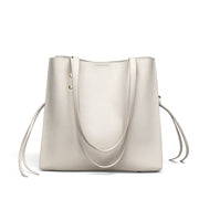 Genuine leather large hobo bag for women commuter bucket bag 5558