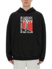 Palm Angels Men Palm Ski Club Print Sweatshirt
