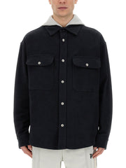 Palm Angels Men Shirt-Jacket With Monogram