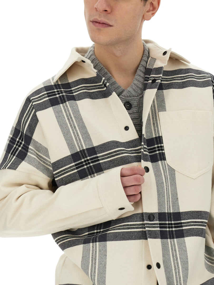 Palm Angels Men Overshirt Check