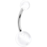 Cool Clear Banana Belly Button Ring