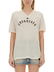 Courreges Women T-Shirt With Logo