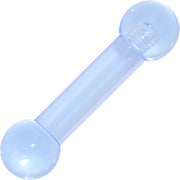 4G Baby Blue UV Acrylic Straight Barbell